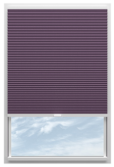 Umbra (Blackout), Plum - Stick Fit Honeycomb Blind